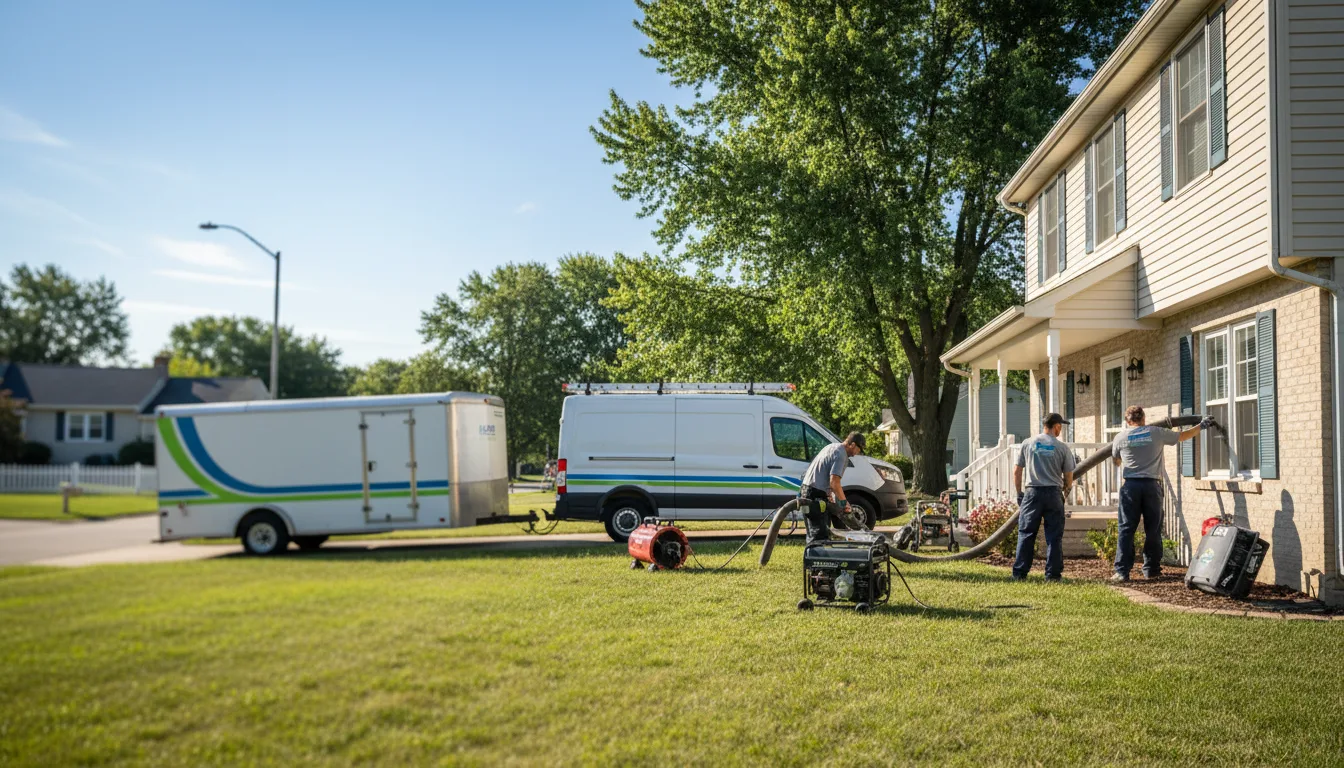Flooded Basement Restoration And Cleanup With Repair in Elgin, IA near me